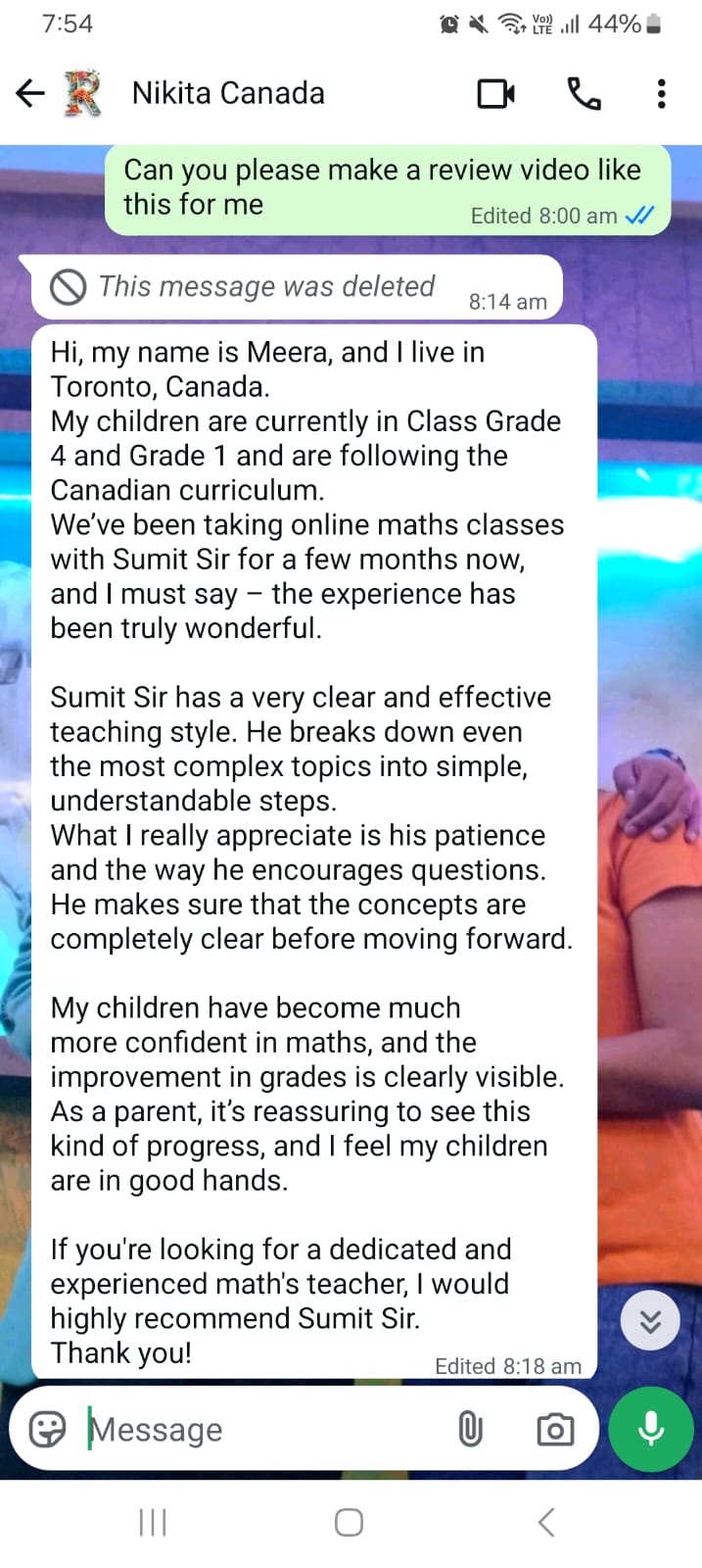 Review from Riya Australia